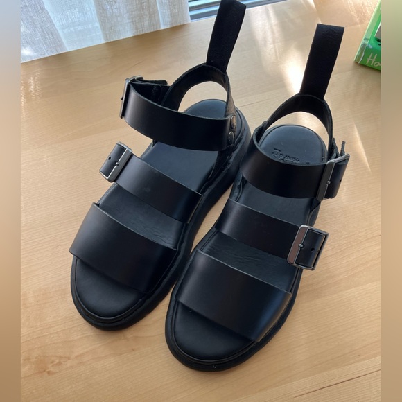 Dr. Martens Shoes - Doc Marten Gryphon Brando Leather Gladiator Sandals